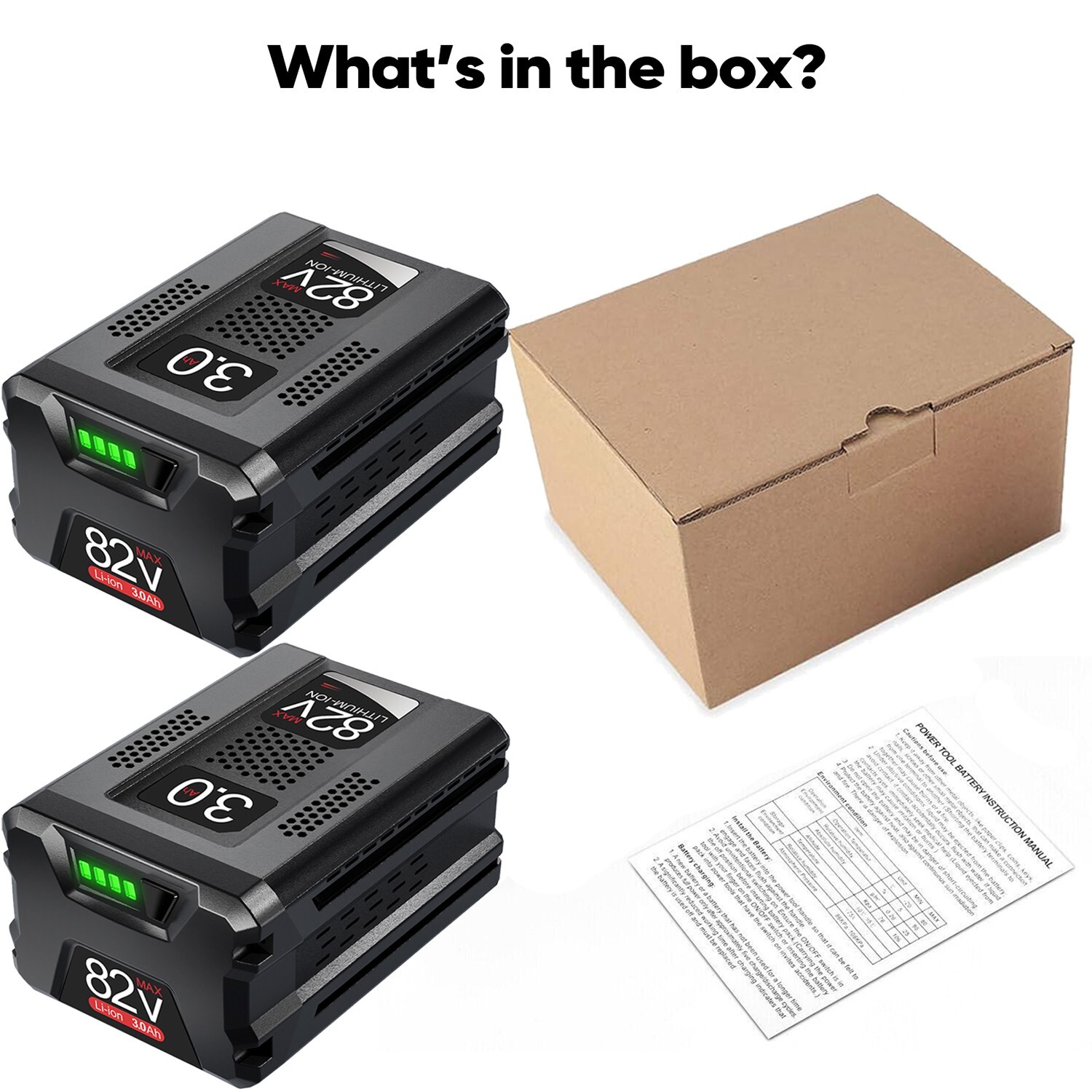 2Pack 3 Ah Lithium Battery For Snapper XD 82V max BSB2AH82 1760514 Cordless Tool