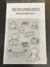 NEW TCMC The Coffee Monsterz Co Emoti Stamps Vol. 1