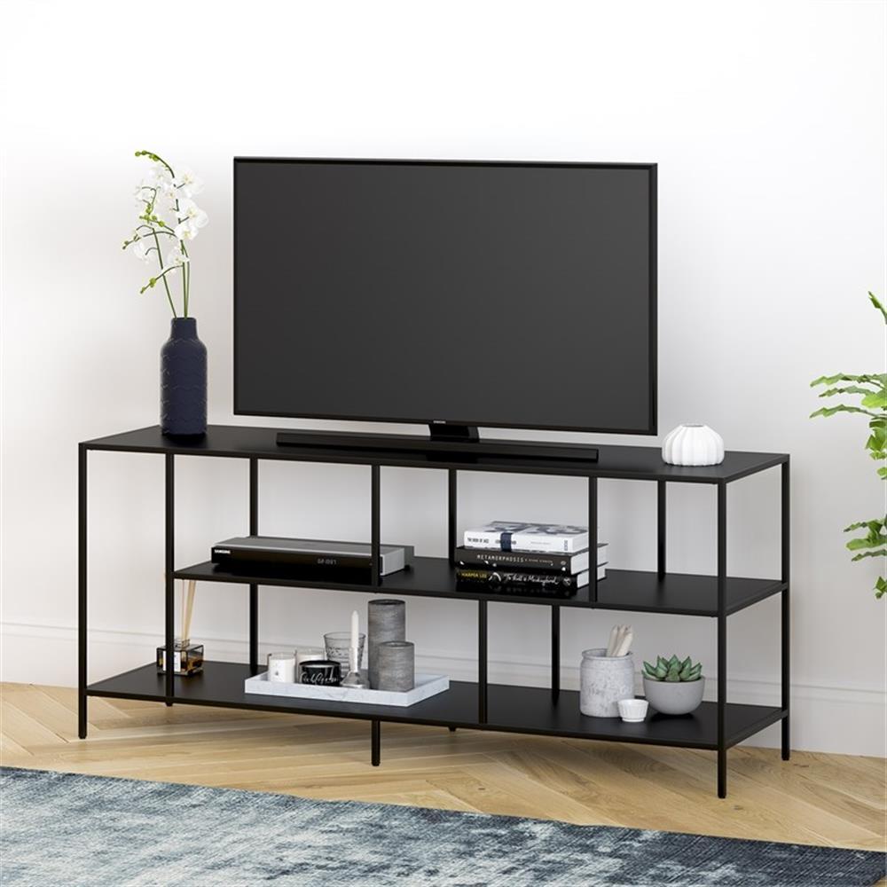 55" Blackened Bronze Metal TV Stand