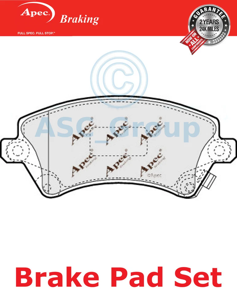 Jeu De Plaquettes De Frein Avant Apec Qualité OE Remplacement PAD1223 - Photo 1/1