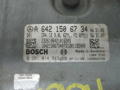 Engine ECM Control Module Fits 09 MERCEDES R-CLASS A 642 150 67 34 