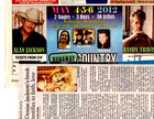 country singer ALAN JACKSON:  50 separate, original clippings pages lot — photo 2