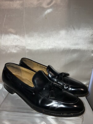 Johnston & Murphy Aristocraft Black Leather Tassel Loafer 13 Johnston & Murphy Aristocraft Black Leather Tassel Loafer 13