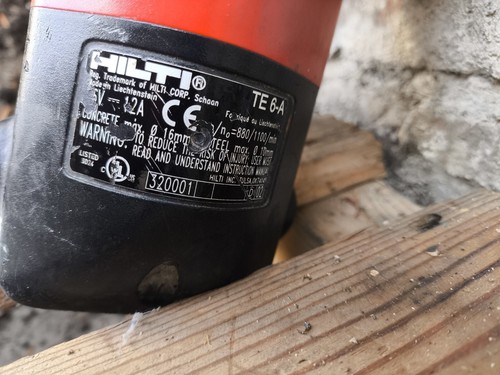 HILTI TE 6-A 36V SDS TRAPANO A PERCUSSIONE SENZA BATTERIA - Foto 2 di 5