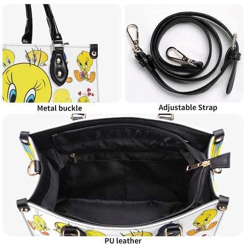 Personalized Tweety Bird Leather Handbag