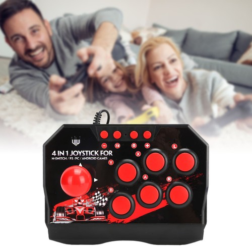 Arcade Fight Stick Universal Juego Arcade Joystick con 3 M/9,8 ft USB - Imagen 3 de 22