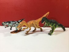 vtg Carnegie Safari Pachycephalosaurus allosaurus velociraptor Dinosaur Figure