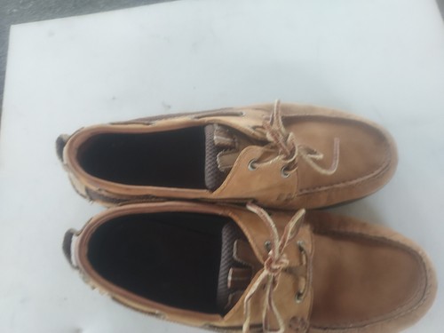 Bass Leather Boat Shoes Caramel Loafers Men's Size 11.5 M AHIDA - Picture 4 of 9