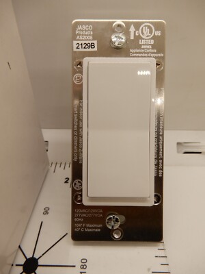 Jasco 46560 ZW2004 Z-Wave In Wall Add-On Auxiliary Switch White/Almond Lot of 4