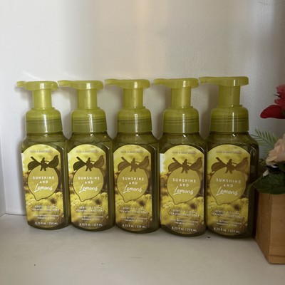 5 New SUNSHINE   & LEMONS   BATH & BODY WORKS GENTLE HAND SOAP WASH