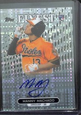 2013 Topps Finest X-Fractor Rookie Autograph #RA-MM Manny Machado No 89 of 149
