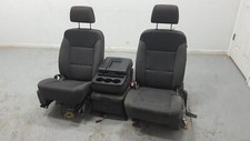2015-2019 Gm 2500-3500 Black Cloth Front Bucket Seats Crew Cab No Console