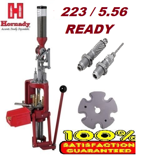 Hornady 223 Lock-N-Load AP Progressive Press W/ 223 / 5.56 Dies and ...