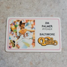 Jim Palmer 1981 Perma-Graphics Topps Credit Card Baltimore Orioles 