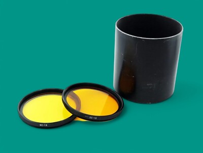 Early 2pcs Original filters 77x0.75 and hood for reflex telelens MTO 500 lens