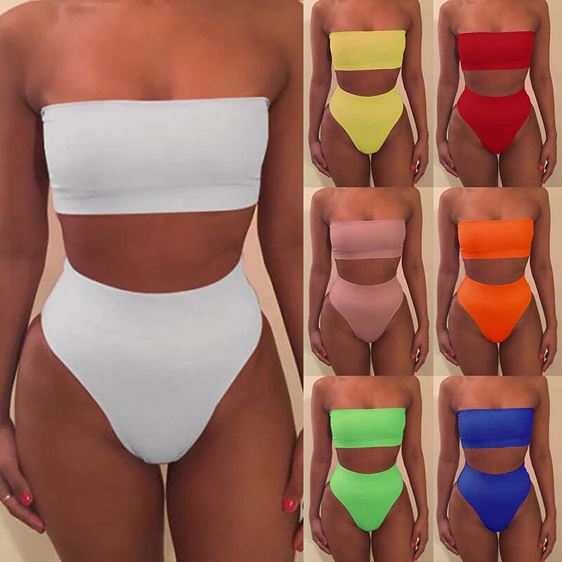 Strapless 2 hotsell piece bathing suits