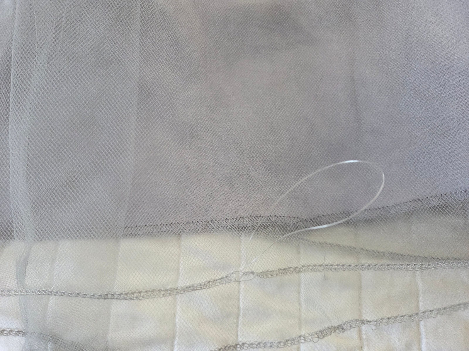 Used Girls Size 12 iEFiEL Gray/Silver Long Dress Tulle Fancy