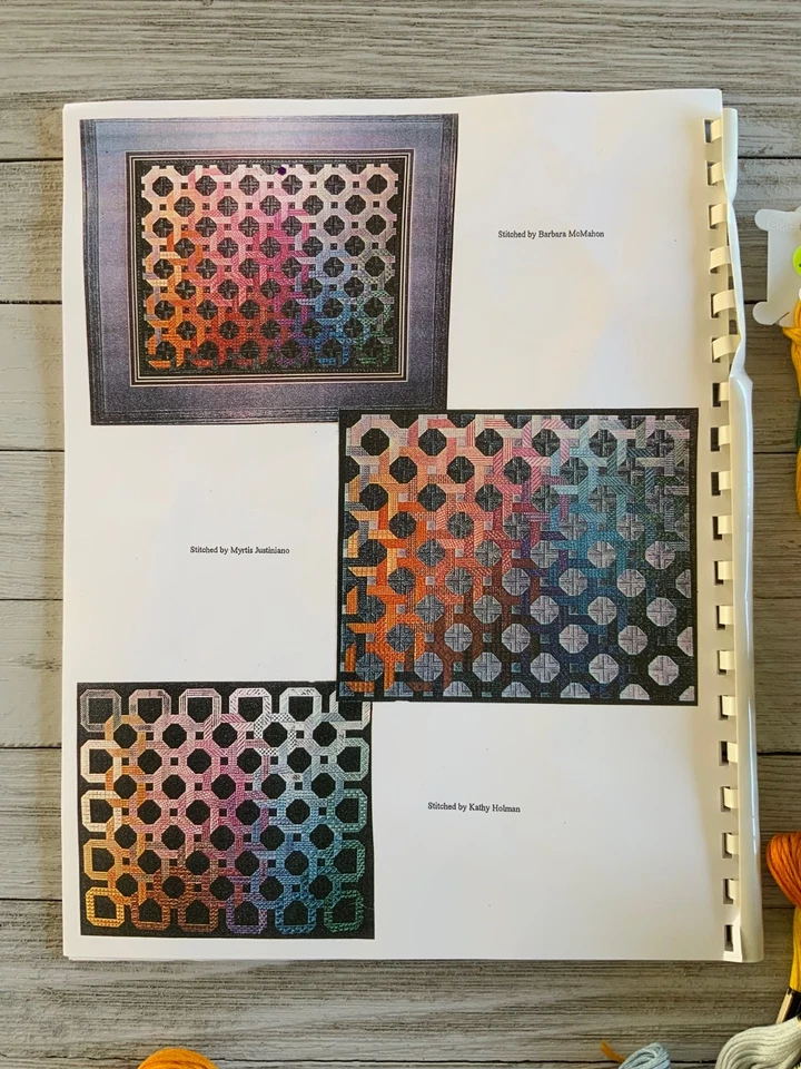 Lot 60 Anchor DMC Mixed Threads Floss and Wheels of Color Chart by Genny Morrow - Image 3 of 3