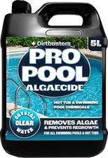 Dirtbusters Pro Pool Algaecide for Swimming Pools & Hot Tubs Remove & Prevent 5L
