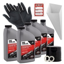 Factory Racing Parts 10W40 4.5 qt Oil Change Kit For Suzuki C90B, VL1500 LC 53.32 per gallon