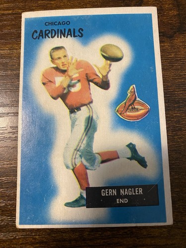 Gern Nagler #127 1955 Bowman card