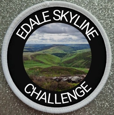 3 Zoll Edale Skyline Challenge Bügelbild/Aufnähen Patch Abzeichen