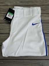 Nike Pro Vapor Baseball Pant White/Royal Piping Boy's XL Softball 747228-108 40