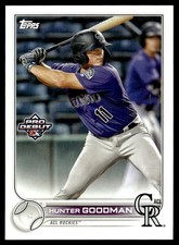 2022 Topps Pro Debut Hunter Goodman ACL Rockies #PD-46