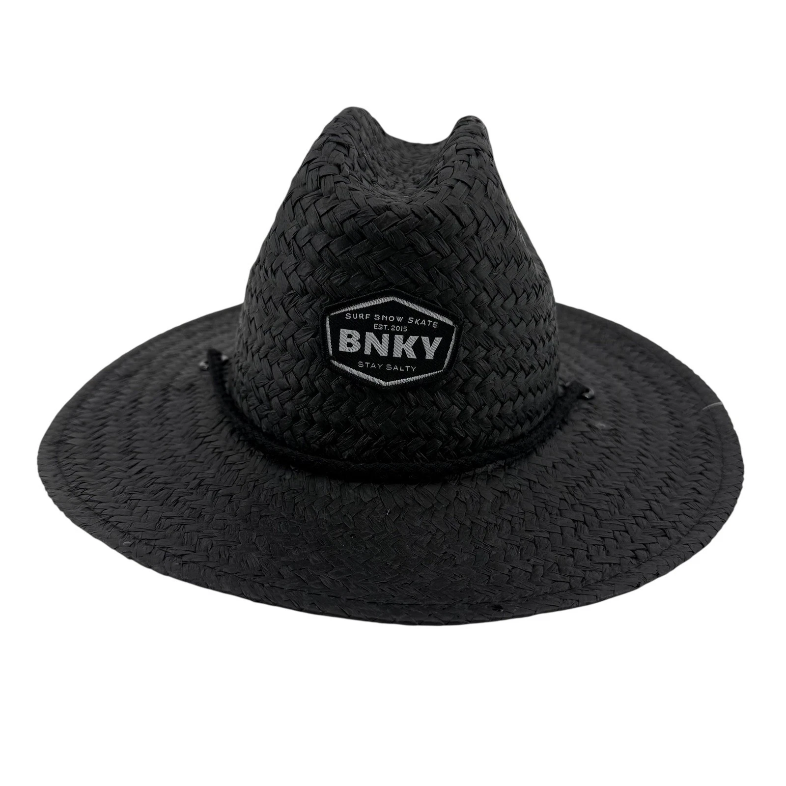 NEW Binky Bro Toddler Barney Patrol (Twilight) Straw Sun Hat Black Chin Strap