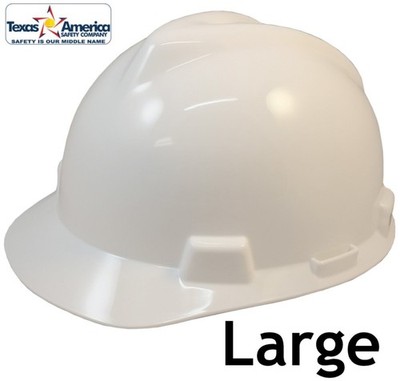 MSA V-Gard Large JUMBO Cap Style Hard Hat - White