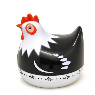 Cute Chicken-Shaped Kitchen Timer   60-Minute Mechanical Timer for Cooking, B...