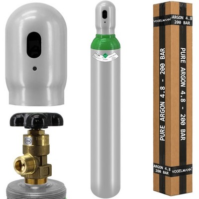 Gasflasche 10 Liter Argon 200bar voll 4.8 Schutzgas Schweißgas TIG WIG fabrikneu
