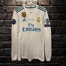 Real Madrid 2017 Ronaldo 7 Champions League Long Sleeve Jersey
