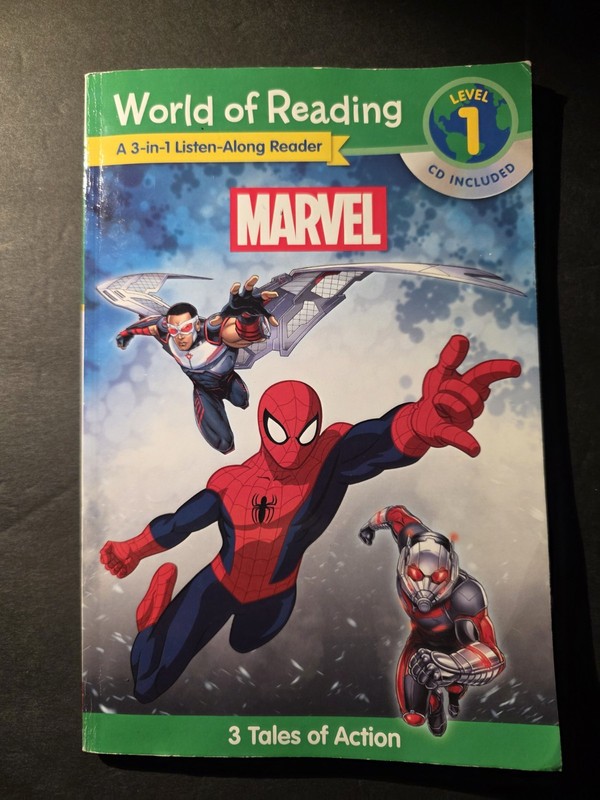 World Of Reading Marvel 3 Tales Of Action Level 1 CD Included