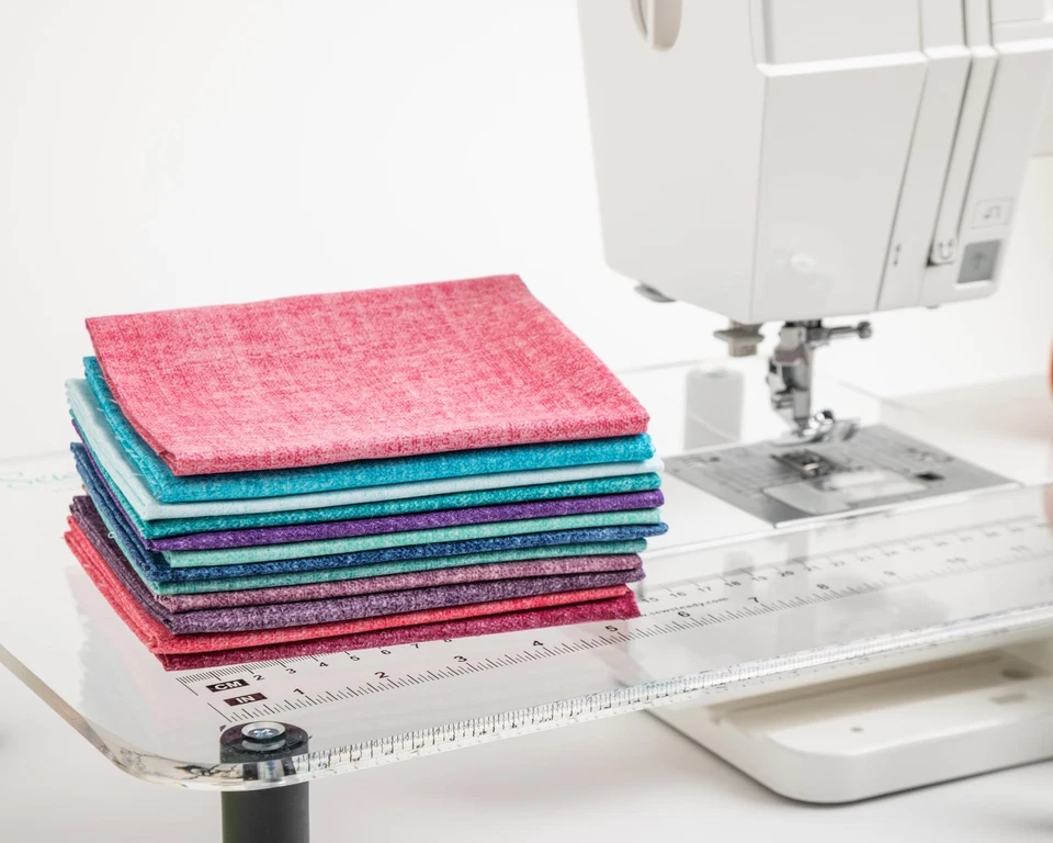 初学者翻领被子套件 40.5 英寸 x 56.5 英寸 - 半方形三角趣味 Chambra... — 第 3/4 张图片