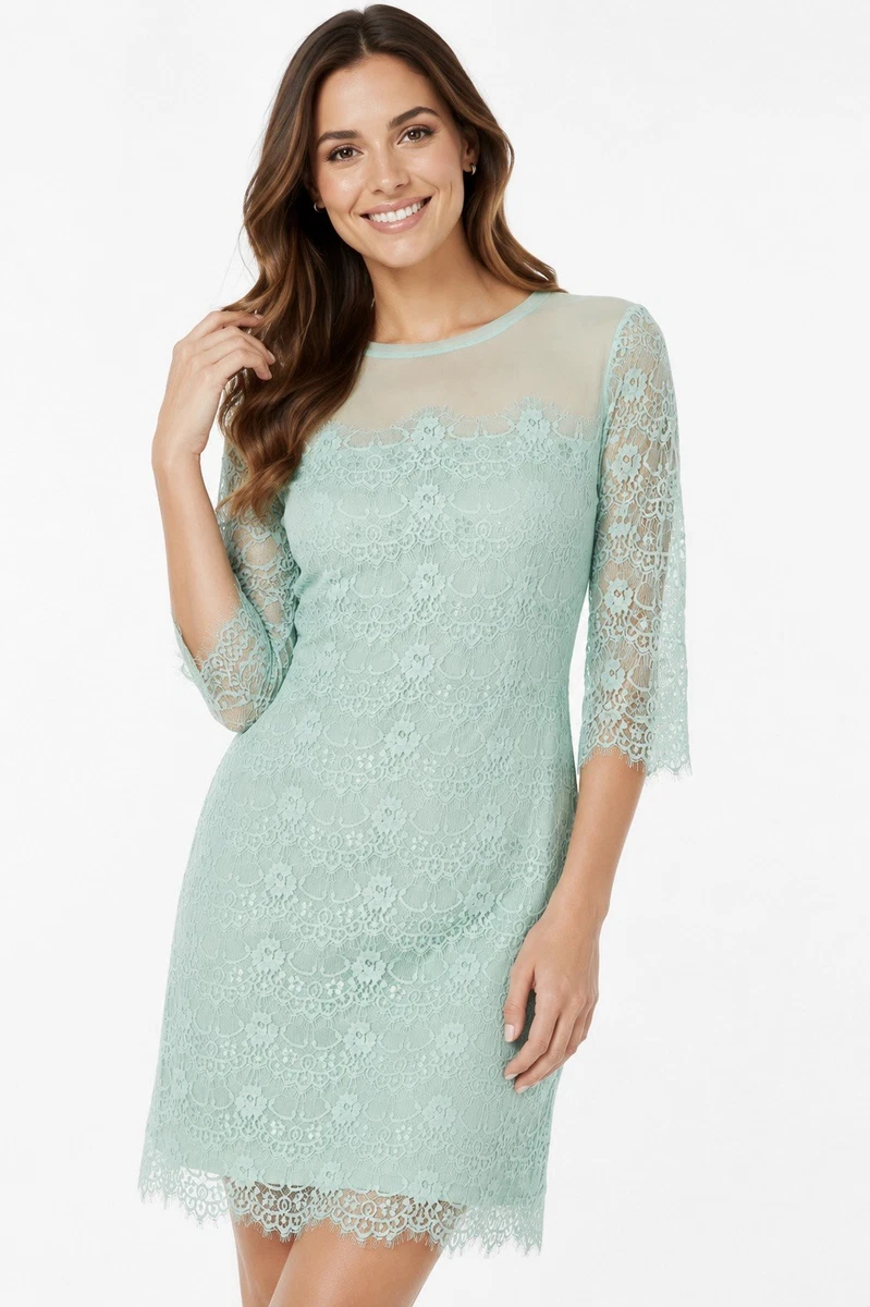 bcbg green lace dress BCBGMAXAZRIA Lace Women's Green for sale