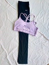 Nike Dri-fit pro 2 Piece Set Padded Bra Top  leggings Workout.Latge