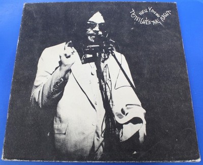 Scarce Neil Young-Tonight's The Night Black Label Vinyl LP-W/Orig