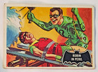 1966 TOPPS BATMAN BLACK BAT CARD #42 - ROBIN IN PERIL
