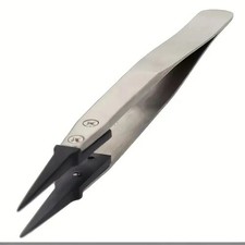 1pc ESD Safe Precision Tweezers Anti Static Heavy Duty Electronics Repair Tool