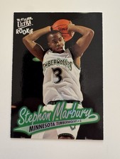 Stephon Marbury 1996-97 Fleer Ultra Rookie Card #66 Minnesota Timberwolves. rookie card picture