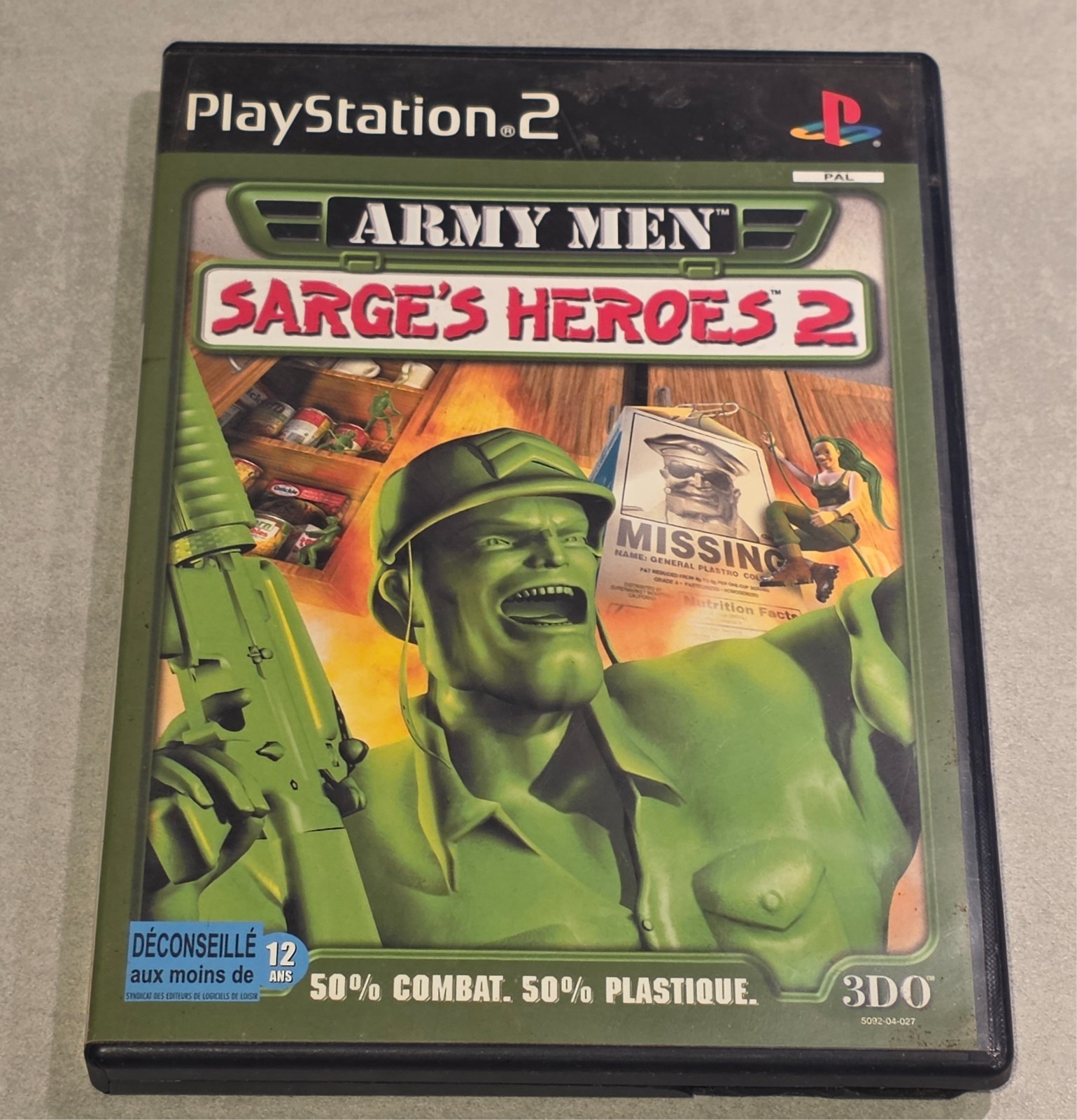 ARMY MEN SARGE'S HEROES 2  SONY PS2 PLAYSTATION 2 OR
