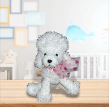 HTF Russ Berrie Luv Pets Original GIGI White Poodle Dog Ribbon Hearts 5