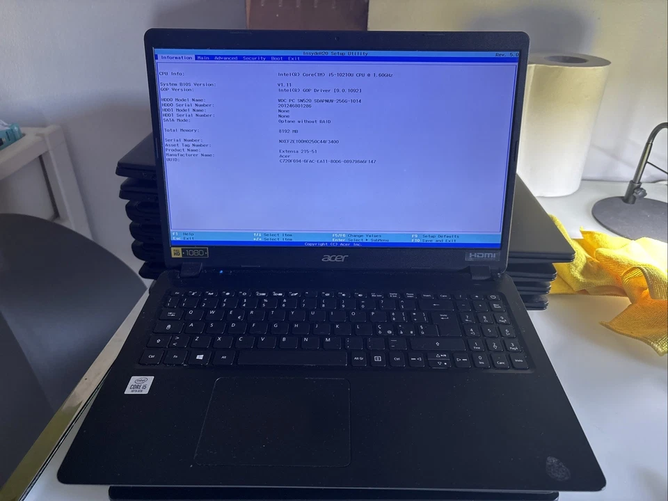 ACER Extensa215-51-15,6"i5 10à gen-ram8gb ssd 512 Gb - Immagine 2 di 3