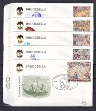 [LG78725] Belgium N°1932/1936FDC Art First Day Cover COB € 12,00 SUPERB