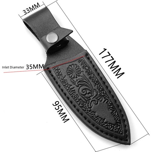 Leather Hand Crafted BELT Loop Knife SheathHolster FIX BLADE KNIFE Sheath - Picture 7 of 8