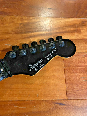 1989 Fender Squier MIK Korea Floyd Rose Strat Stratocaster Rosewood Neck Tuners