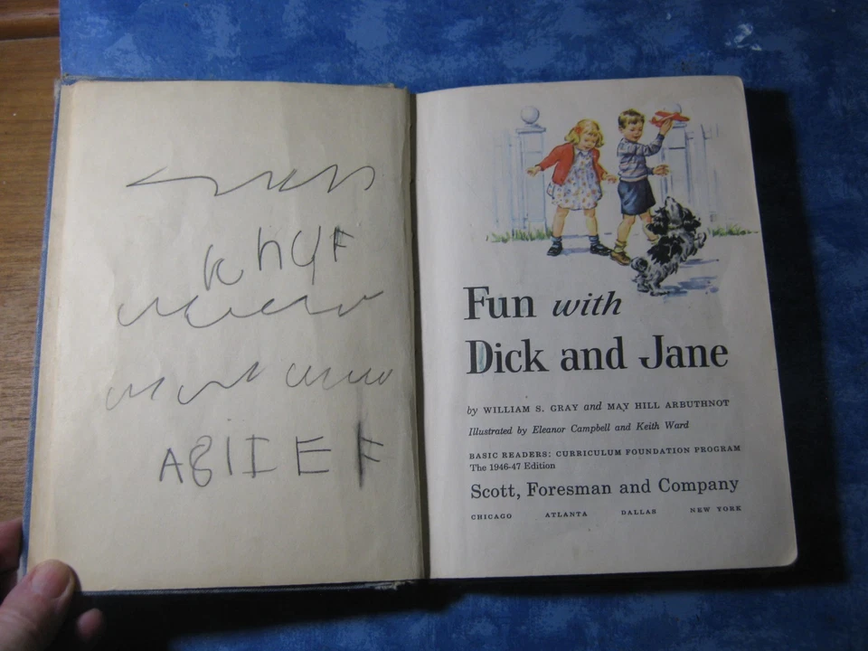 VINTAGE FUN WITH DICK AND JANE BASIC READERS 1945-47 Edition HC - Image 2 of 4