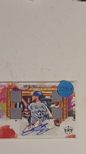 CODY BELLINGER 2020 PANINI DIAMOND KINGS QUAD MATERIAL AUTO #DKQ-CB 