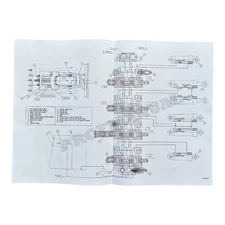 Caterpillar CAT D4B TRACTOR HYDRAULIC SYSTEM Schematic Service Manual